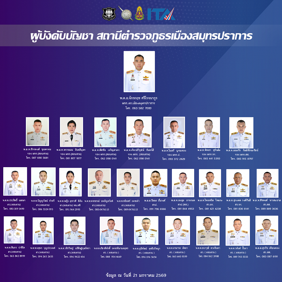 ข้อมูล ณ วันที่ 21 มกราคม 2569