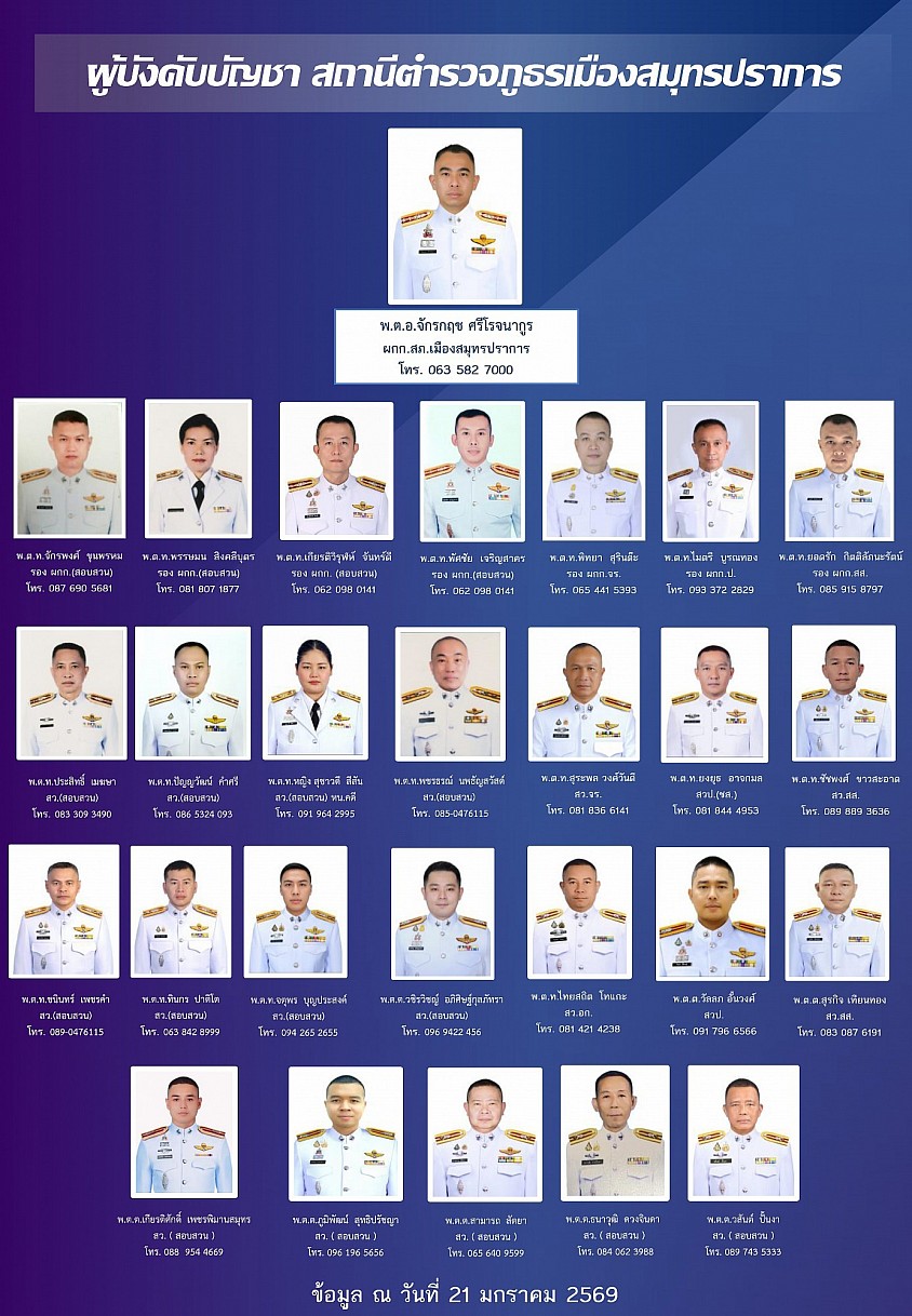 ข้อมูล ณ วันที่ 21 มกราคม 2569
